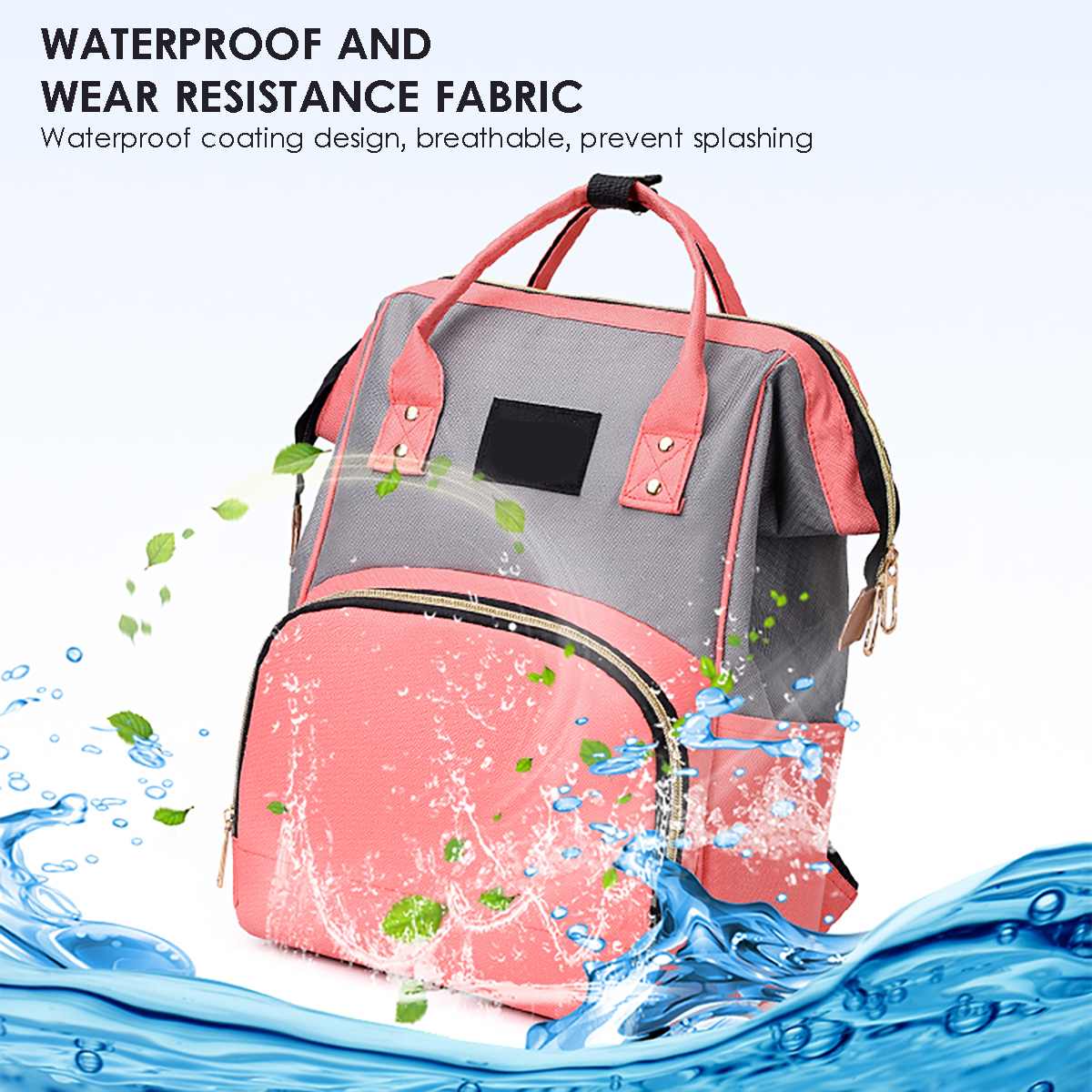 Fashion Baby Diaper Bags Large Capacity Nappy Bag