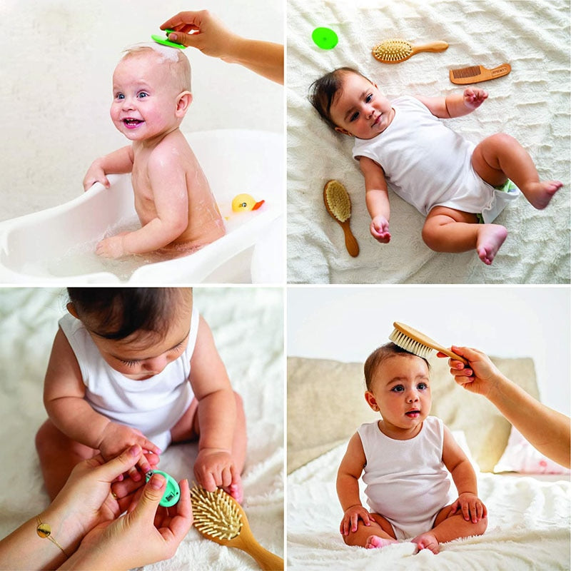 Baby Natural Wooden Bath Set