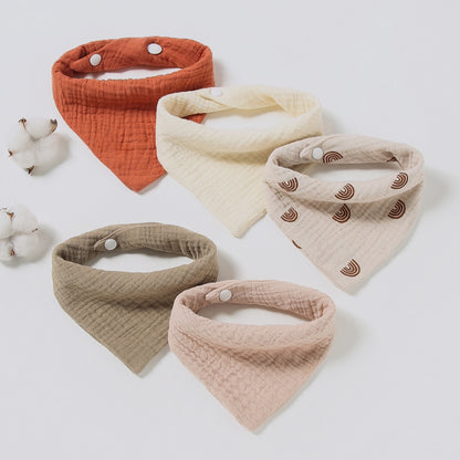 5/Pcs Feeding Drool Bibs