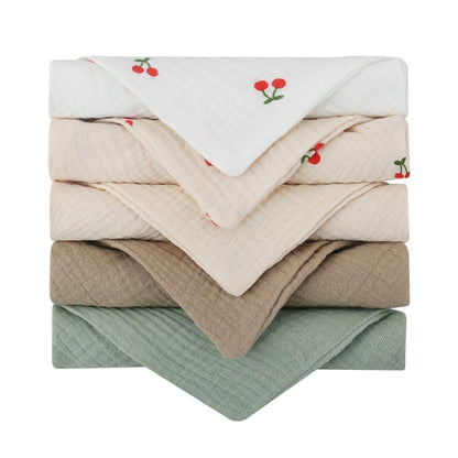 5 Pcs Towel Baby Facecloth Baby Bath Towel
