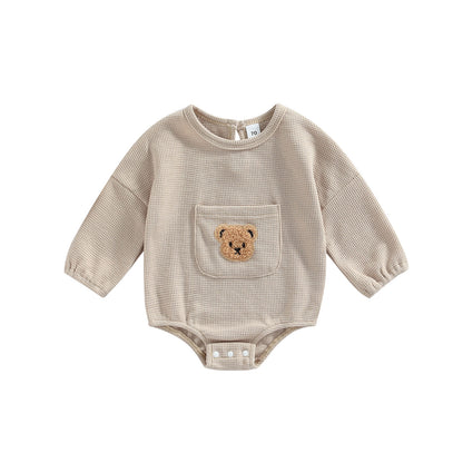 Embroidery Long Sleeve Rompers
