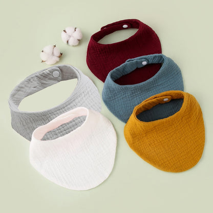 5/Pcs Feeding Drool Bibs