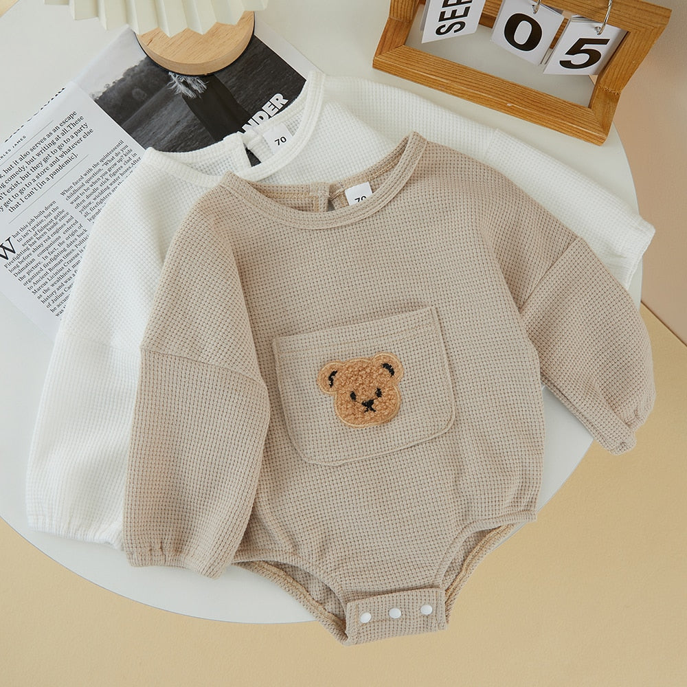 Embroidery Long Sleeve Rompers