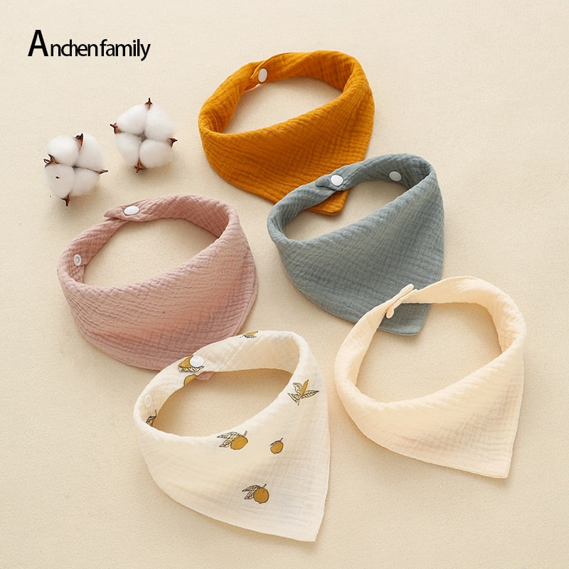 5/Pcs Feeding Drool Bibs