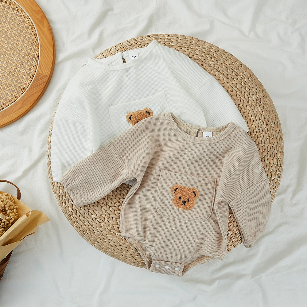 Embroidery Long Sleeve Rompers