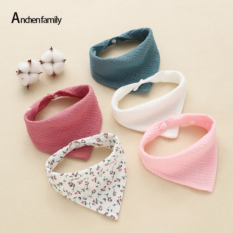 5/Pcs Feeding Drool Bibs