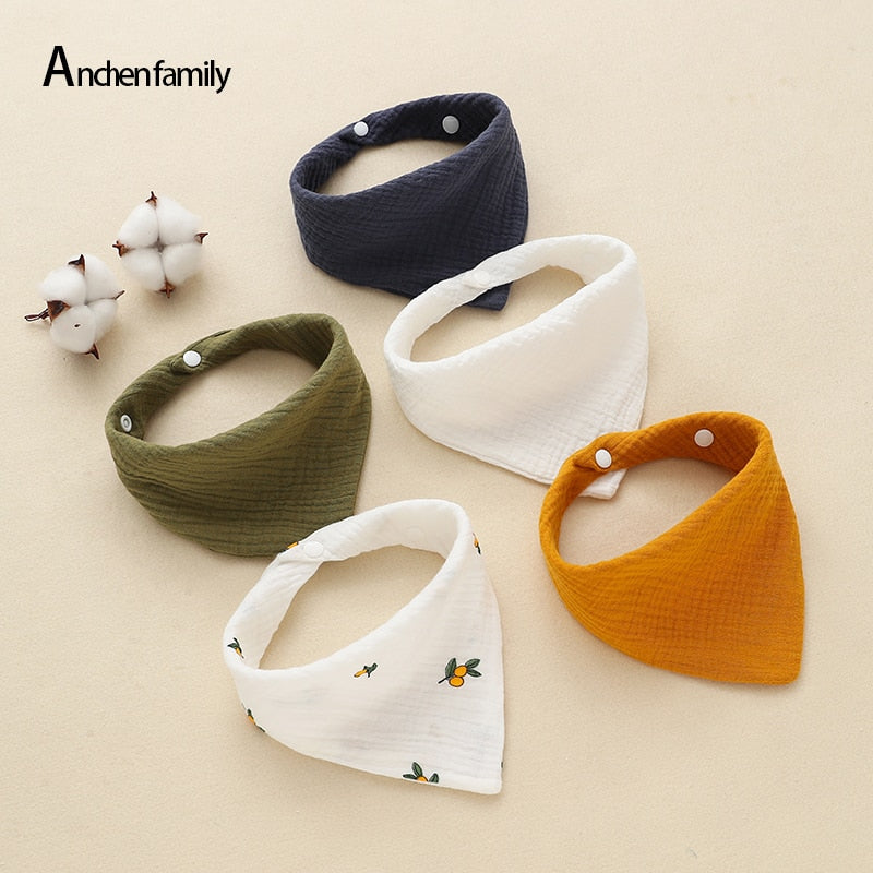5/Pcs Feeding Drool Bibs
