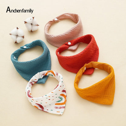 5/Pcs Feeding Drool Bibs