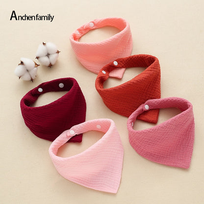 5/Pcs Feeding Drool Bibs