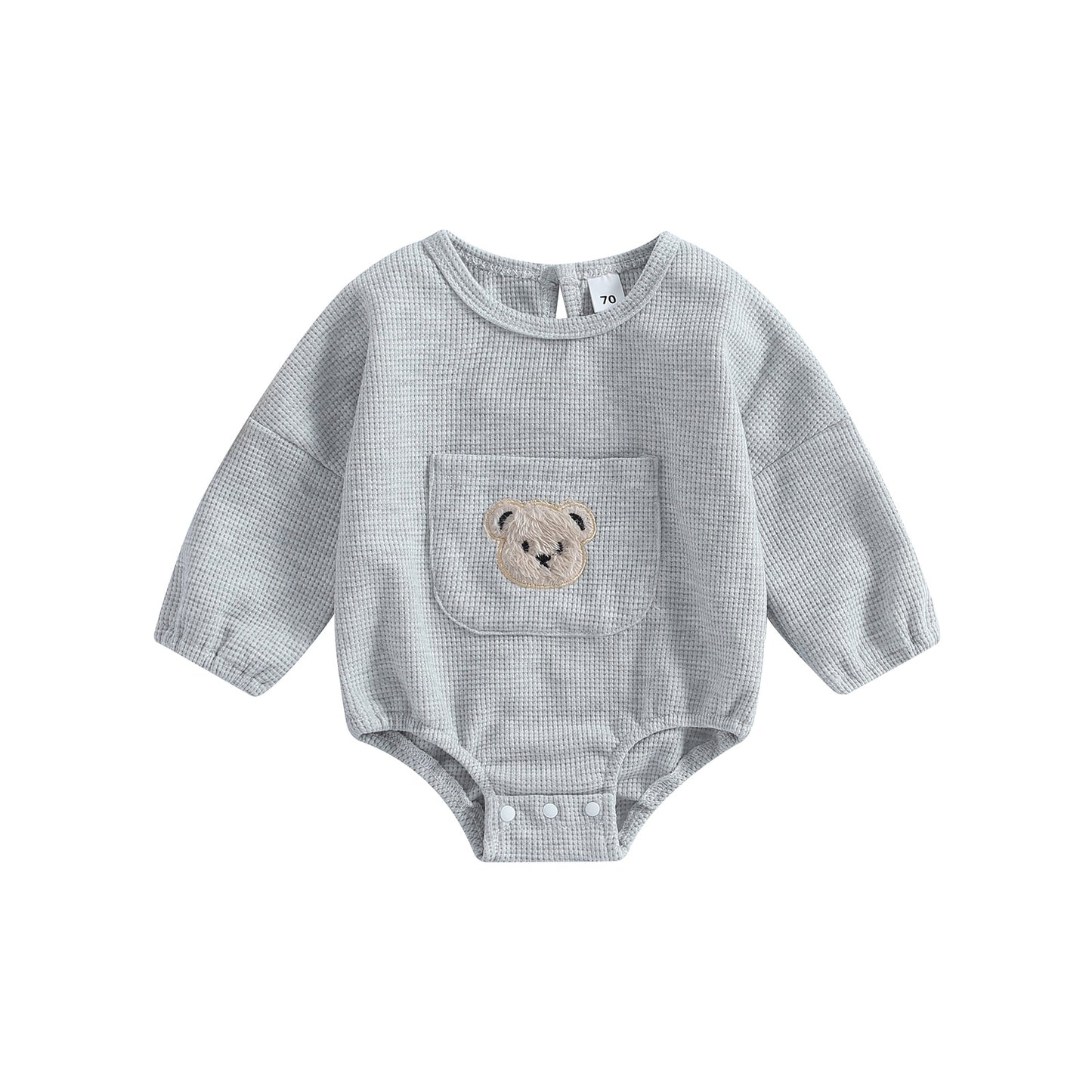 Embroidery Long Sleeve Rompers