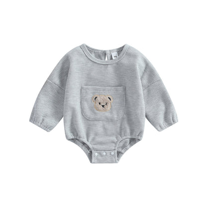 Embroidery Long Sleeve Rompers