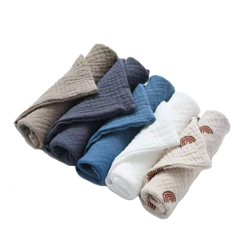 5 Pcs Towel Baby Facecloth Baby Bath Towel