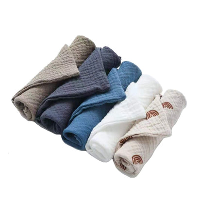 5 Pcs Towel Baby Facecloth Baby Bath Towel