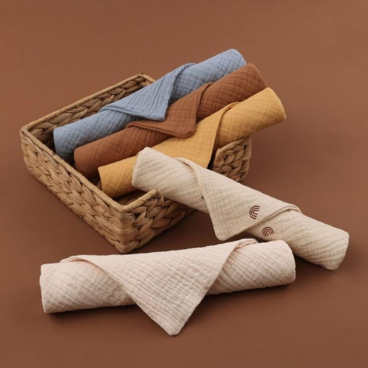 5 Pcs Towel Baby Facecloth Baby Bath Towel