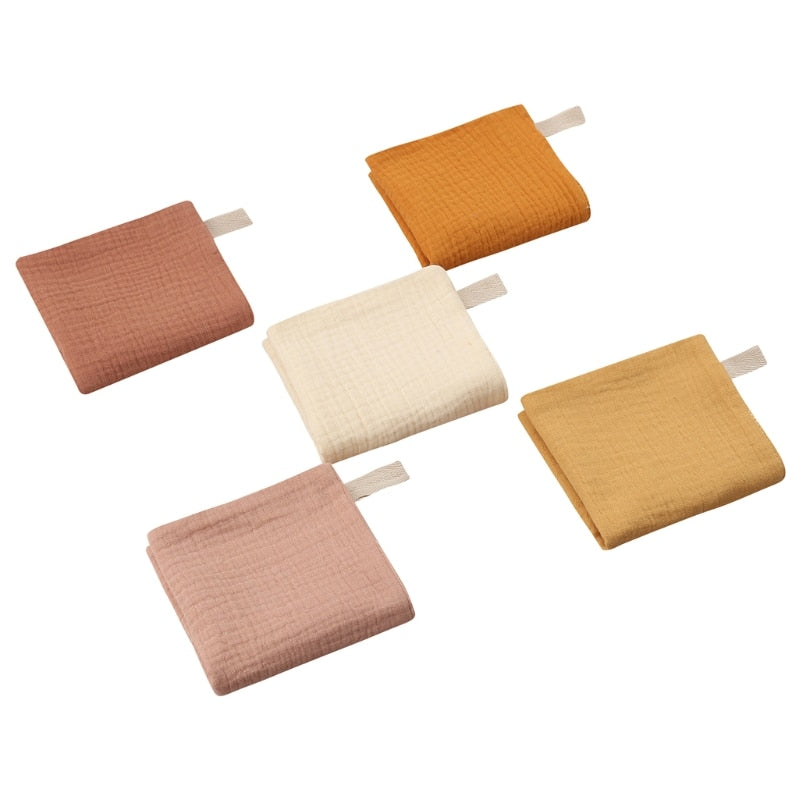 5 Pcs Towel Baby Facecloth Baby Bath Towel