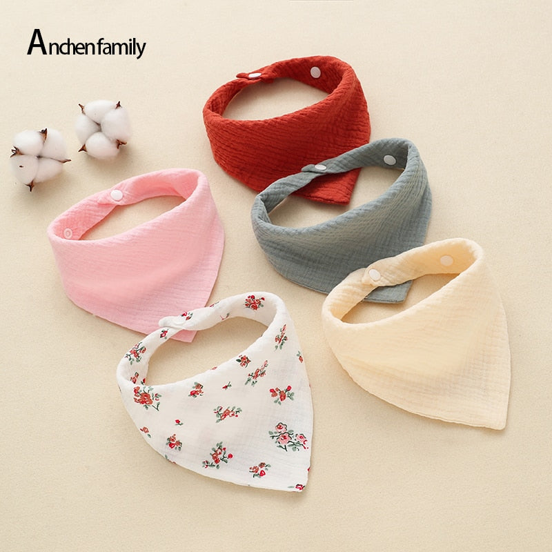 5/Pcs Feeding Drool Bibs